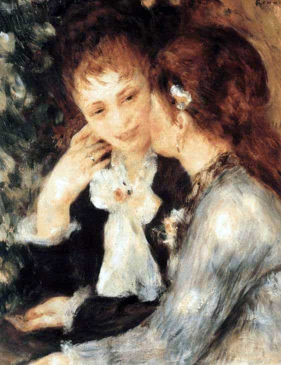 Giovani donne che parlano (confidenze) – Pierre-Auguste Renoir Pierre-Auguste Renoir 70x85