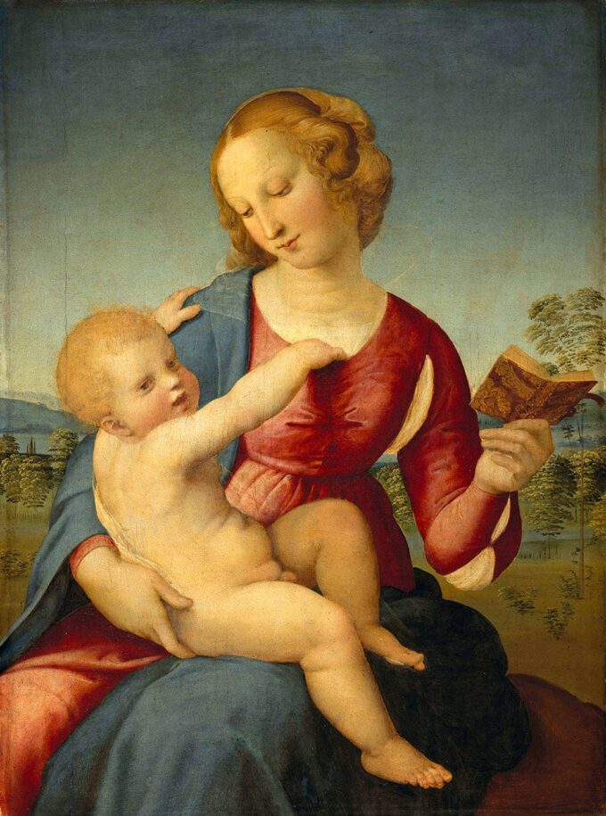 La Vergine e il Bambino – Raffaello (pittore) Raffaello Sanzio 70x85