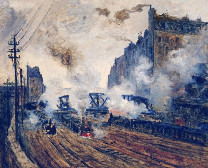 La Trincea dei Batignolles – Claude Monet Claude Monet 85x75