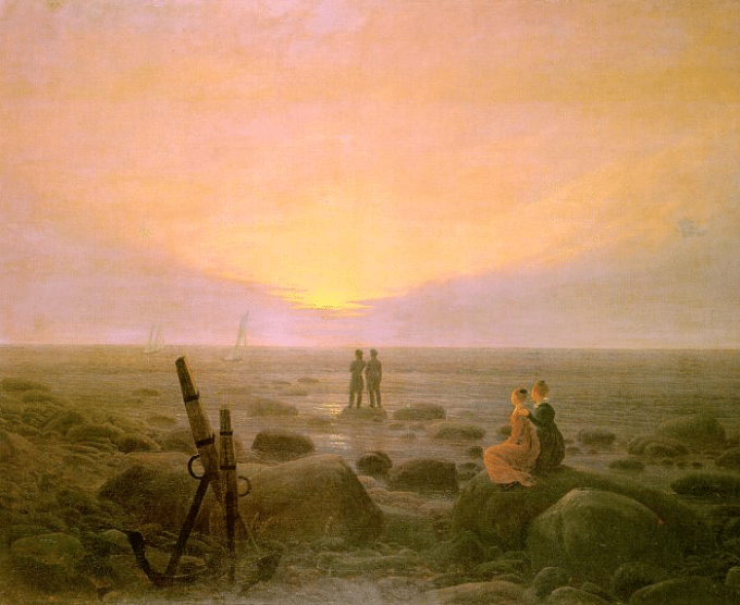 Scala di luna al mare – Caspar David Friedrich Caspar David Friedrich 85x75