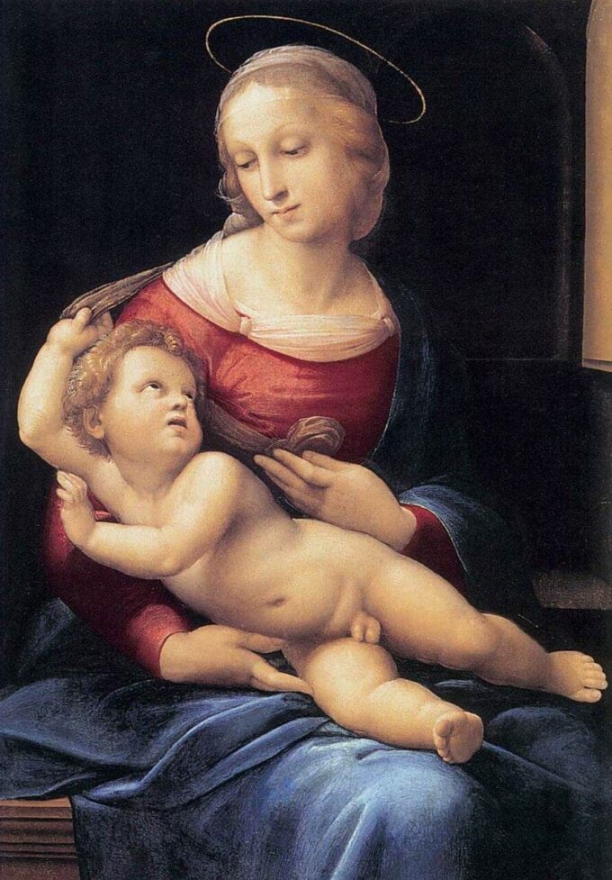 La Madonna di Bridgewater – Raphaël (pittore) Raffaello Sanzio 70x105