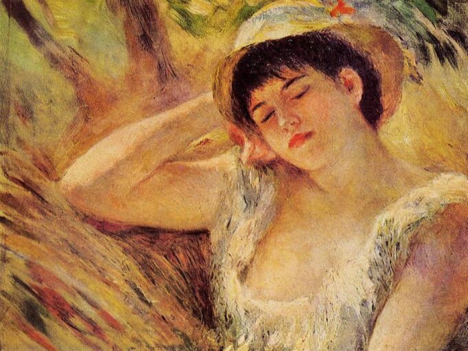 Il dormiente – Pierre-Auguste Renoir Pierre-Auguste Renoir 85x75