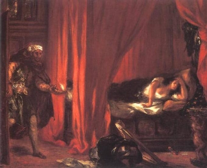 Othello e Desdemona – Eugène Delacroix Eugène Delacroix 85x75