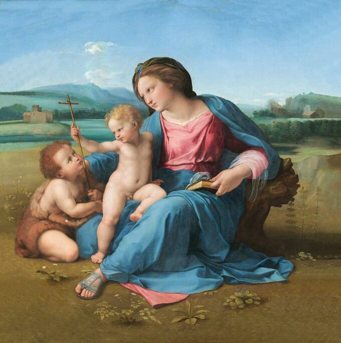 La Madonna d’Alba – Raffaello (pittore) Raffaello Sanzio 70x70