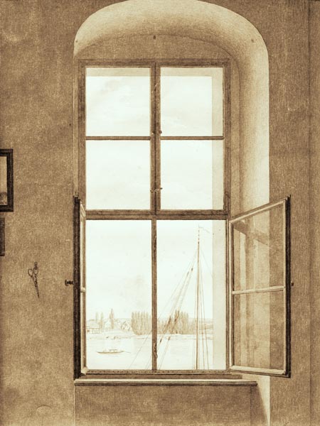 Vista dello studio – Caspar David Friedrich Caspar David Friedrich 70x85