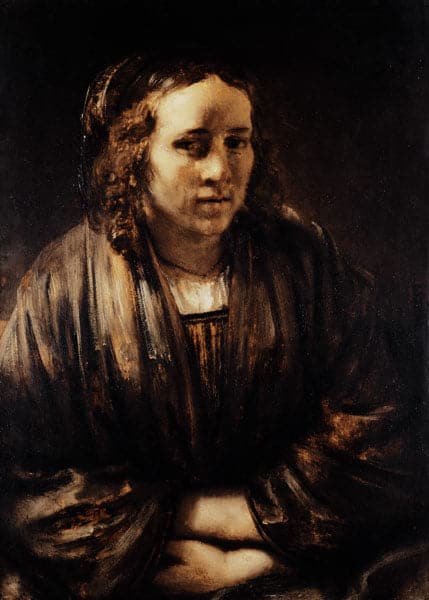 Ritratto di Hendrickje Stoffels – Rembrandt van Rijn Rembrandt van Rijn 70x105