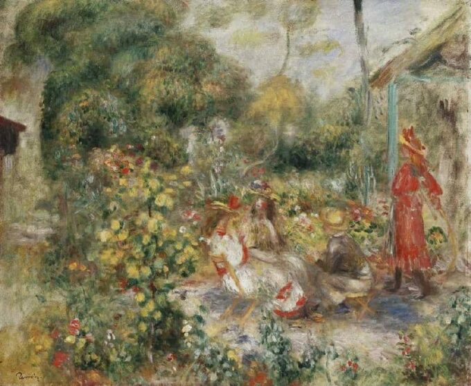 Ragazza in un giardino a Montmartre – Pierre-Auguste Renoir Pierre-Auguste Renoir 85x75