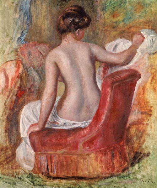 Donna nuda in una poltrona – Pierre-Auguste Renoir Pierre-Auguste Renoir 70x85