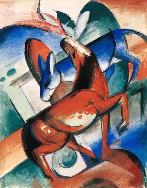 Cavallo e asino – Franz Marc Franz Marc 70x85