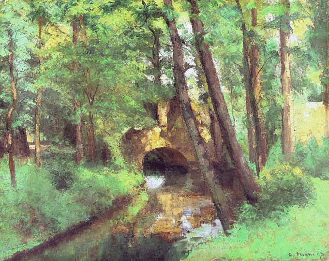 Il Piccolo Ponte, Pontoise – Camille Pissarro Camille Pissarro 85x75