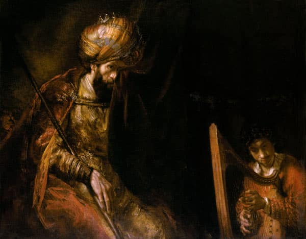 David suona l’arpa davanti a Saul – Rembrandt van Rijn Rembrandt van Rijn 85x75