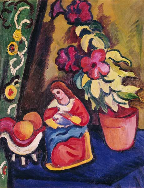 Vita con La Madonne (Petunie e mele) – August Macke August Macke 70x85