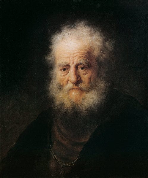 Testa di studio di una persona anziana – Rembrandt van Rijn Rembrandt van Rijn 70x85