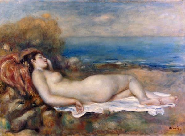 Bagni riposanti sulla riva del mare – Pierre-Auguste Renoir Pierre-Auguste Renoir 105x70