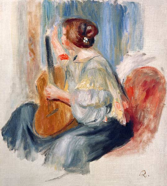 Donna con chitarra – Pierre-Auguste Renoir Pierre-Auguste Renoir 70x70