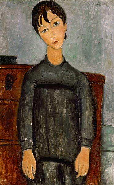 Ragazza con il grembiule nero – Amedeo Modigliani Amedeo Modigliani 70x105