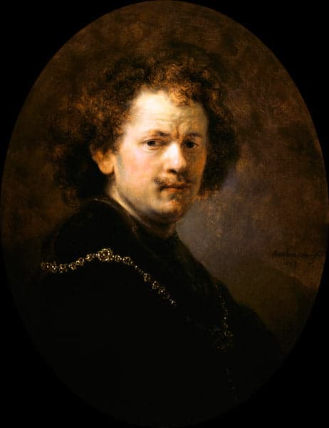 Autoritratto con testa scoperta – Rembrandt van Rijn Rembrandt van Rijn 70x85