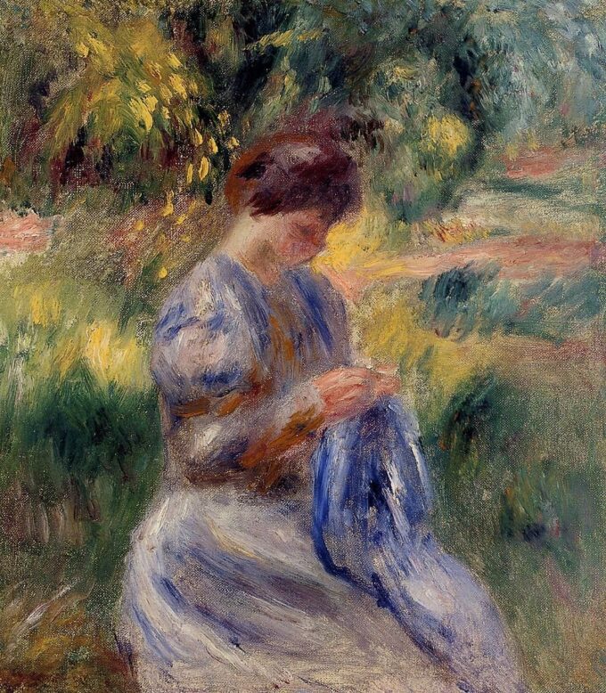 La ricamatrice – Pierre-Auguste Renoir Pierre-Auguste Renoir 70x70