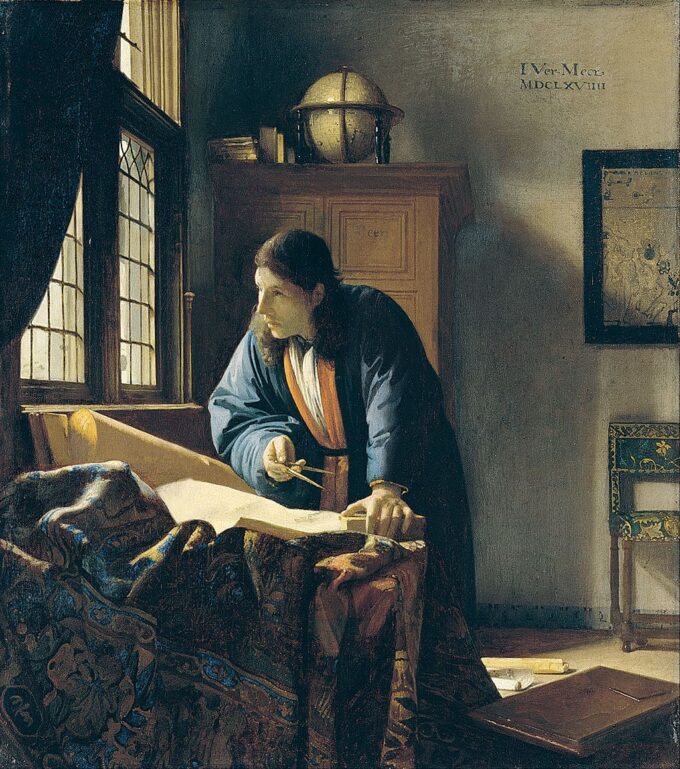 Il Geografo – Johannes Vermeer Jan Vermeer 70x70