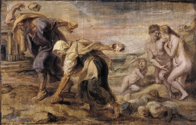 Deucalione e Pirra – Peter Paul Rubens Peter Paul Rubens 105x70