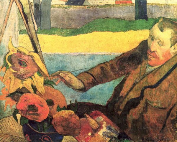 Van Gogh che dipinge girasoli – Paul Gauguin Paul Gauguin 85x75