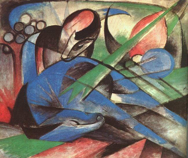 Cavallo sognante – Franz Marc Franz Marc 85x75