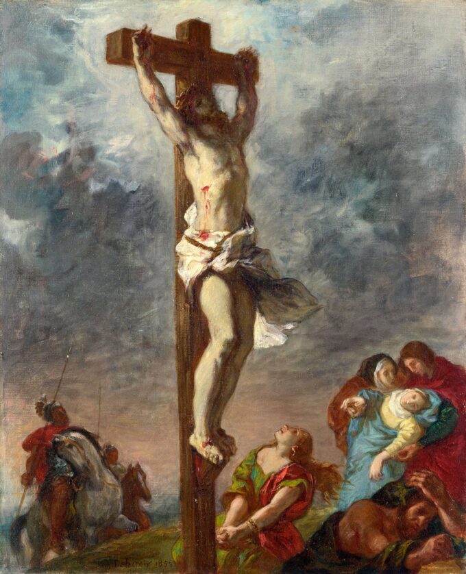 Il Cristo in croce – Eugène Delacroix Eugène Delacroix 70x85