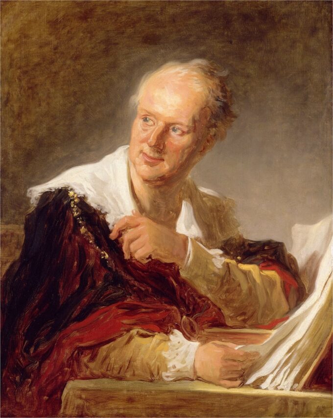 Figura di fantasia un tempo erroneamente designata come Denis Diderot – Jean-Honoré Fragonard Jean-Honoré Fragonard 70x85