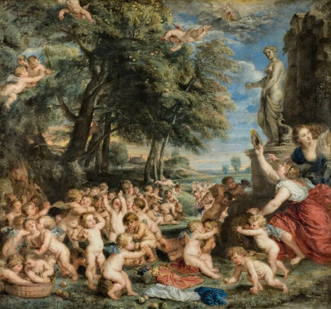 L’offerta a Venere – Tiziano – Peter Paul Rubens Peter Paul Rubens 70x70