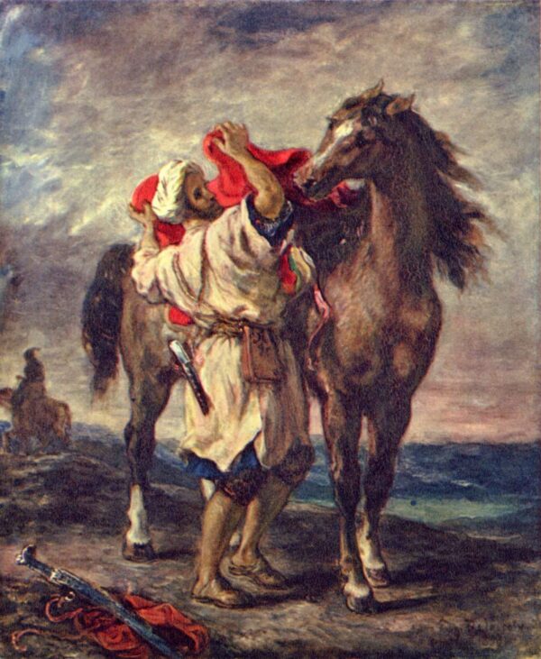 Un arabo a cavallo – Eugène Delacroix Eugène Delacroix 70x85