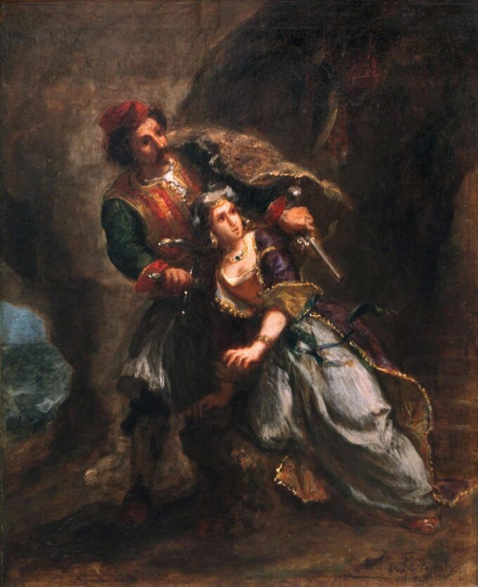 La sposa di Abido Eugène Delacroix 70x85