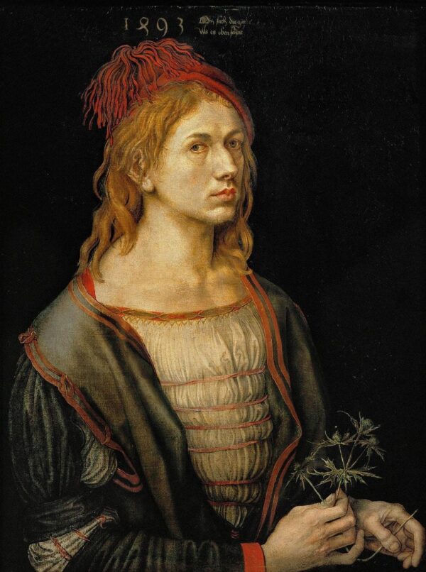 Ritratto dell’artista con un cardo – Albrecht Dürer Albrecht Dürer 70x85