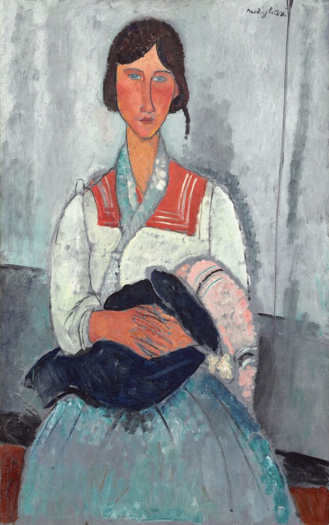 Femminile gitana con un bambino – Amedeo Modigliani Amedeo Modigliani 70x105