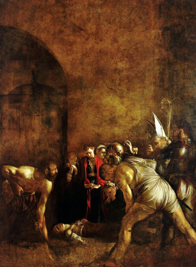 L’Inumazione di Santa Lucia – Caravaggio Caravaggio 70x105