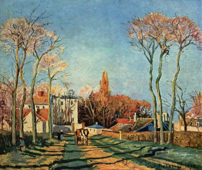 Entrata del villaggio di Voisins – Camille Pissarro Camille Pissarro 85x75