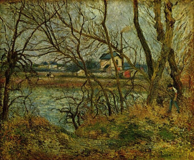 I Bordi dell’Oise vicino a Pontoise – Camille Pissarro Camille Pissarro 85x75