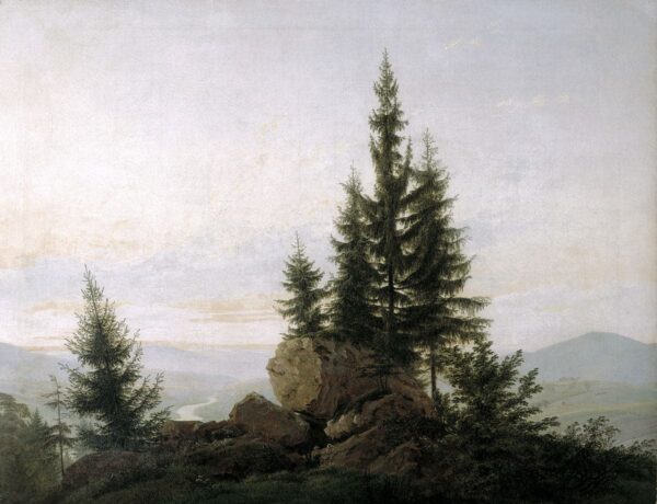 Vista della valle dell’Elba – Caspar David Friedrich Caspar David Friedrich 85x75