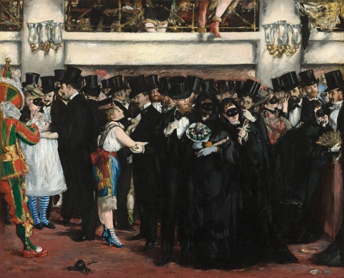 Ballo in maschera all’opera – Edouard Manet Édouard Manet 85x75