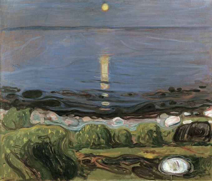 Notte d’estate sulla spiaggia – Edvard Munch Edvard Munch 85x75