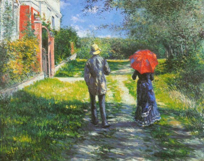 Chemin montante – Caillebotte Gustave Caillebotte 85x75