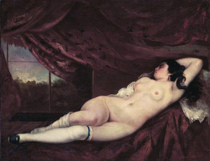 Donna nuda sdraiata – Gustave Courbet Gustave Courbet 85x75