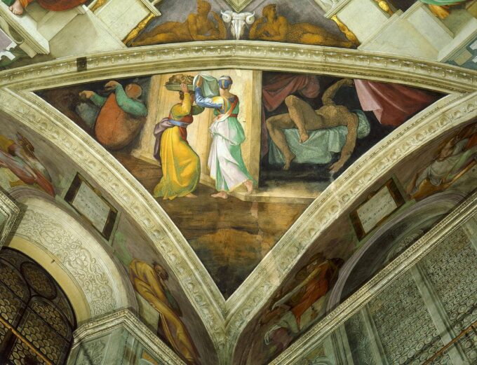 Giuditta che porta la testa di Oloferne – Michelangelo Michelangelo Buonarroti 85x75