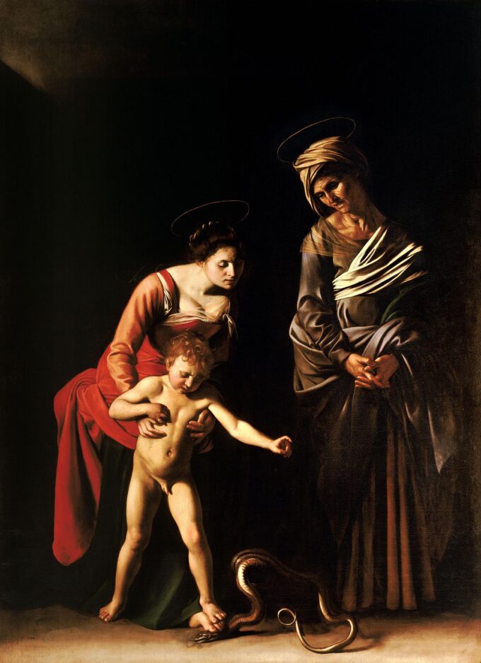 La Madonna dei palafrenieri – Caravaggio Caravaggio 70x105