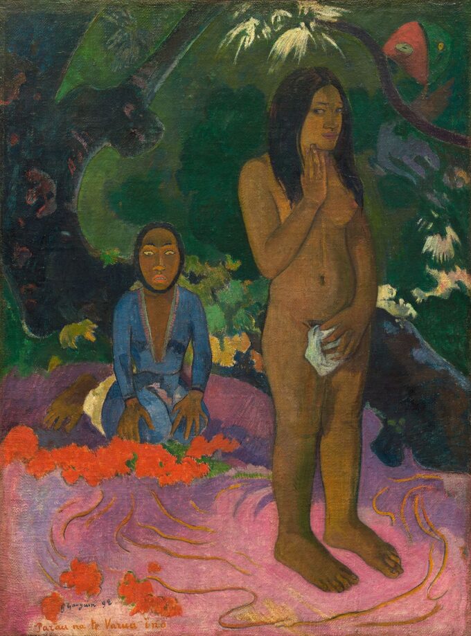 Parau na te varua ino – Paul Gauguin Paul Gauguin 70x105