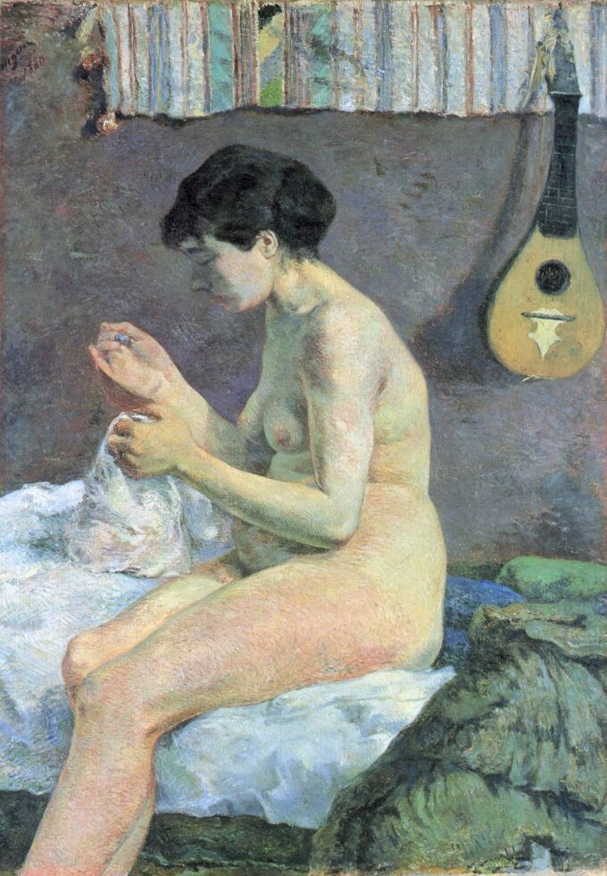 Studio di nudo o Suzanne che cuce – Paul Gauguin Paul Gauguin 70x105