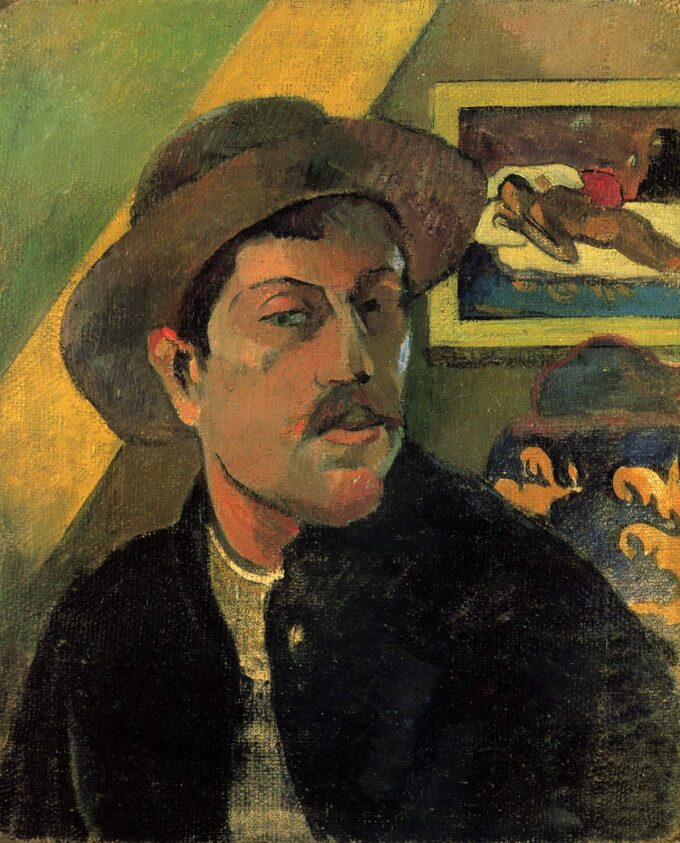 Autoritratto con cappello – Paul Gauguin Paul Gauguin 70x85