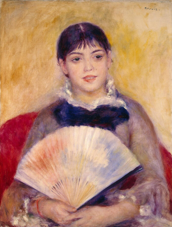 La Donna con il Ventaglio (Renoir) – Pierre-Auguste Renoir Pierre-Auguste Renoir 70x85