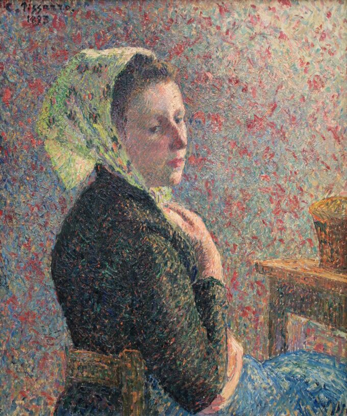 Donna con fazzoletto verde – Camille Pissarro Camille Pissarro 70x85