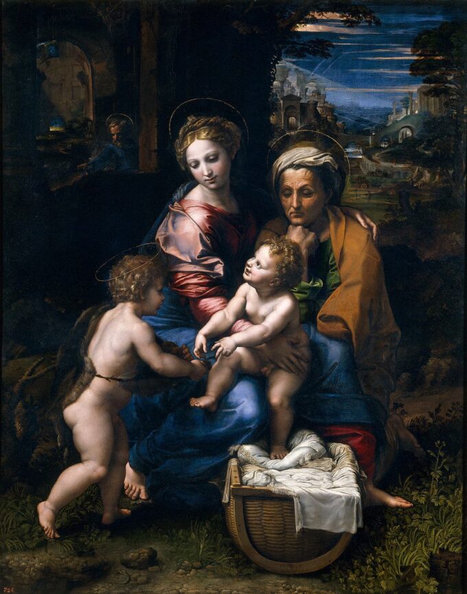 La Sacra Famiglia (La Perla) – Raffaello (pittore) Raffaello Sanzio 70x85