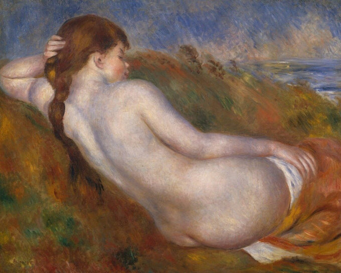 Nu sdraiato in un paesaggio – Pierre-Auguste Renoir Pierre-Auguste Renoir 85x75